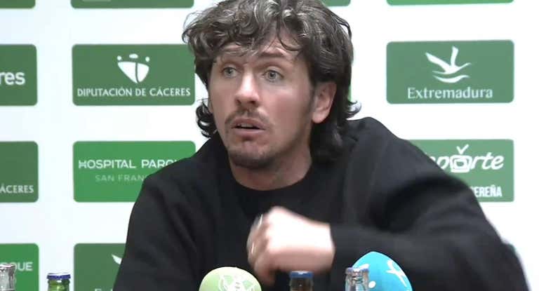 Javi Poves, en una comparecencia.