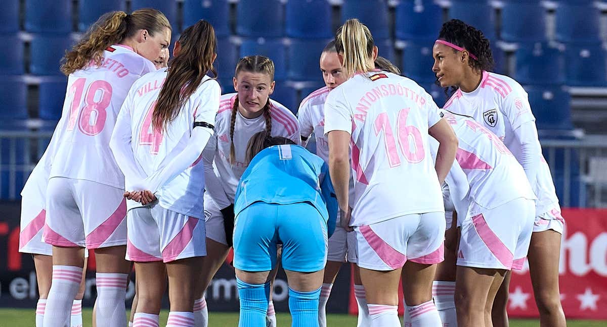 Las jugadoras del Madrid CFF durante un partido. /MADRID CFF