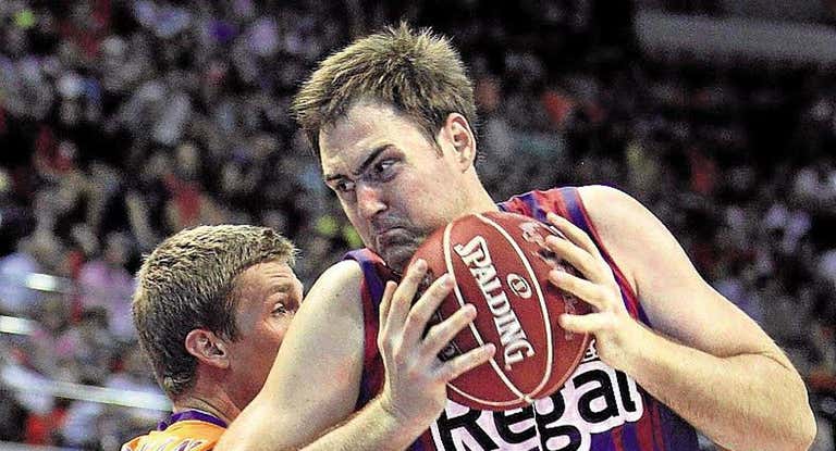 Erazem Lorbek, durante su etapa en el Barça.