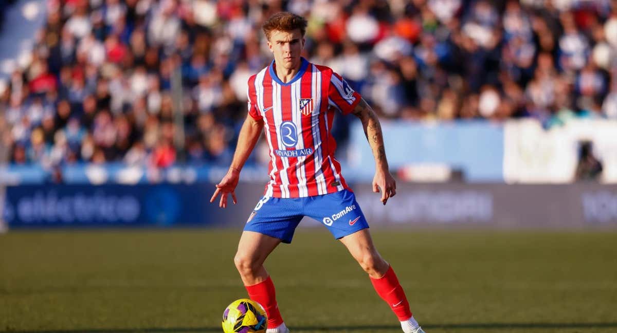 Pablo Barrios en el partido contra el Leganés. /EP