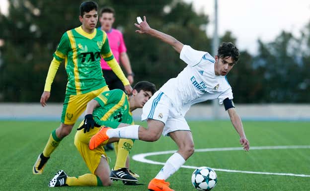 'Sala', durante un partido del Cadete B del Real Madrid. GETTY IMAGES