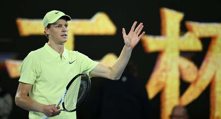 Jannik Sinner al acabar el duelo de cuartos de final.
