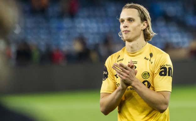 Ulrik Saltnes, futbolista del Bodo/Glimt. REUTERS