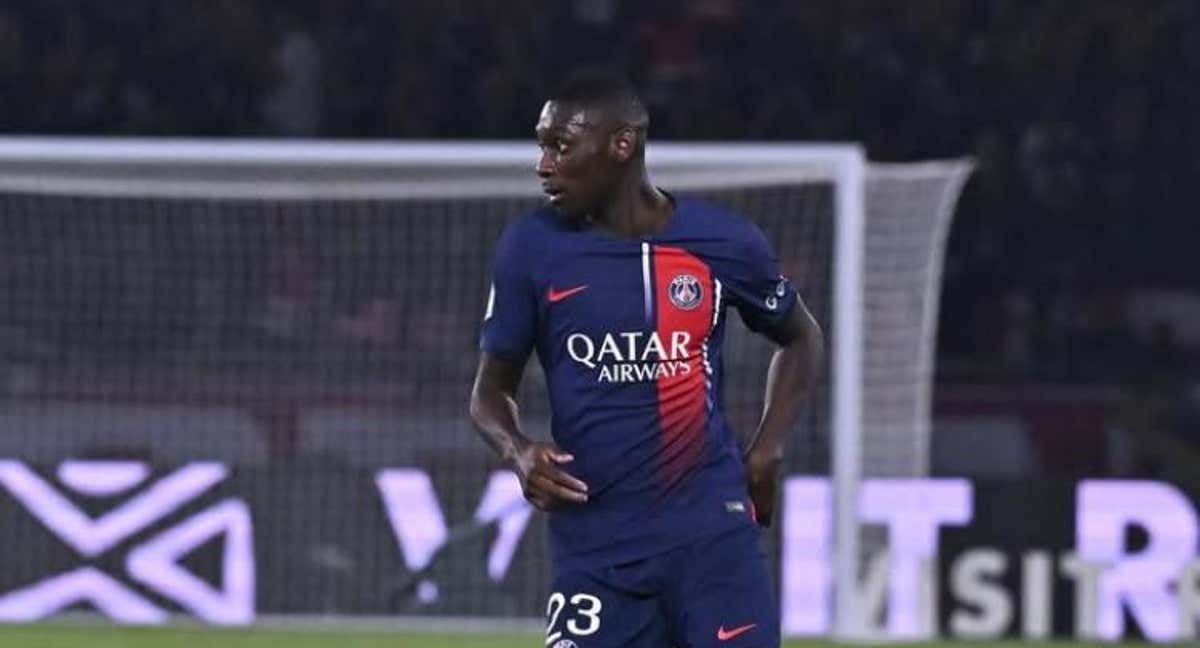 Kolo Muani durante un partido con el PSG./Instagram Kolo Muani