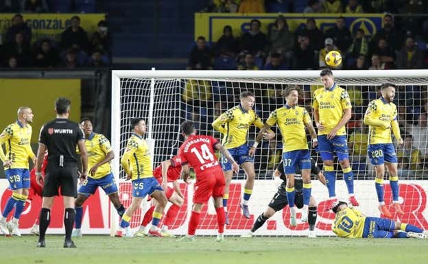 Lanzamiento de falta de Rubén García LALIGA