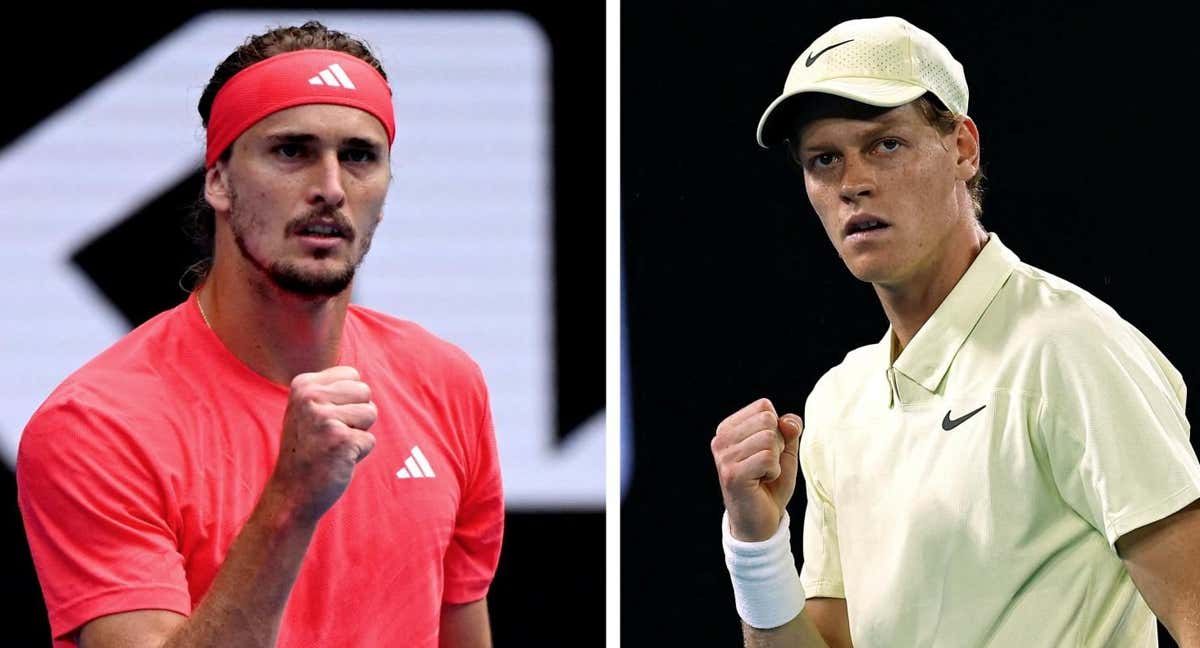 Alexander Zverev y Jannik Sinner.