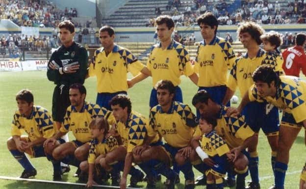 La UD Las Palmas de finales de los 90, también con pintaderas UD LAS PALMAS