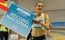 Mariano García y Esther Guerrero viven un día triunfal con récords de 1.000 y 2.000 metros