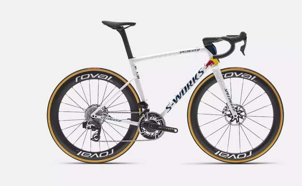 Bicicleta S-Works Tarmac SL8 del equipo Red Bull-Bora para 2025. SPECIALIZED