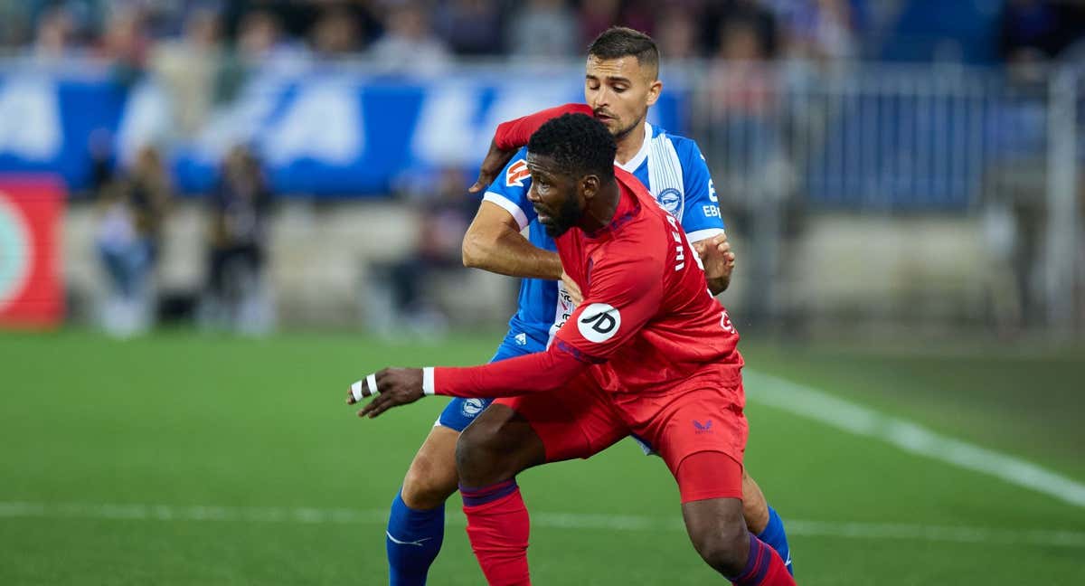 Kelechi Iheanacho durante el Alavés-Sevilla. /EP