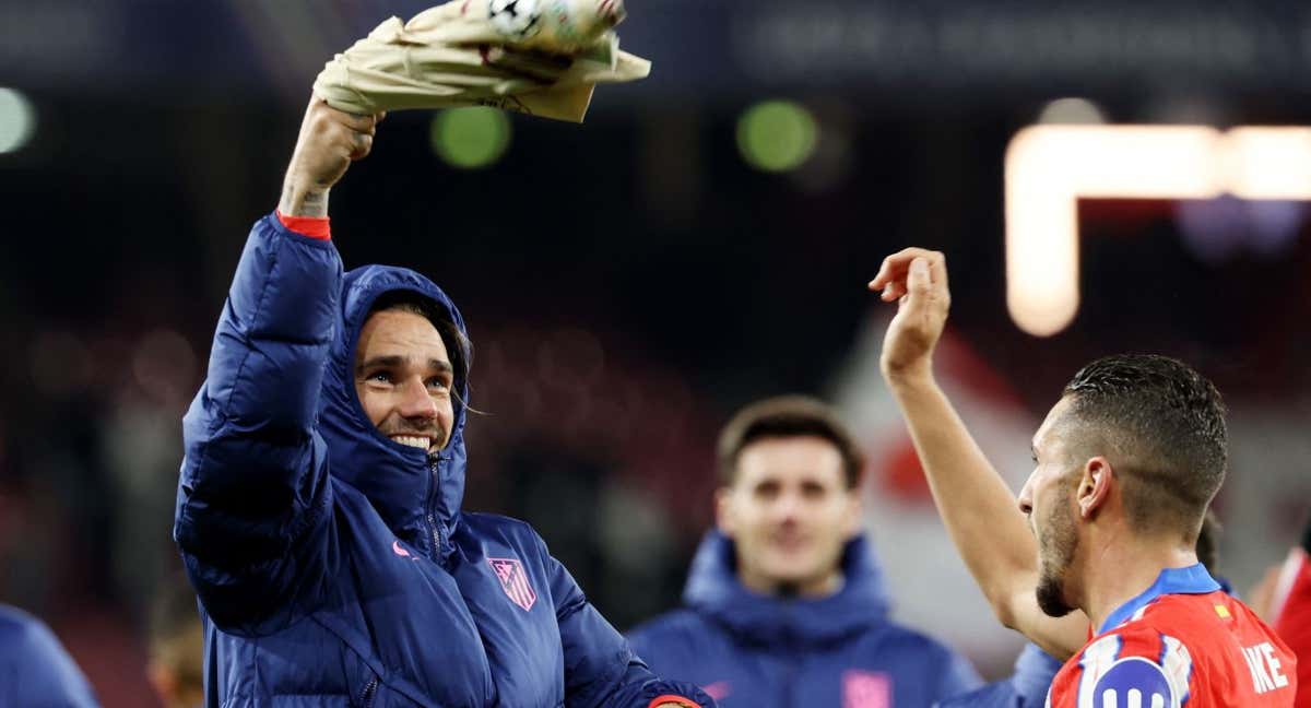 Griezmann celebra en Salzburgo. /REUTERS