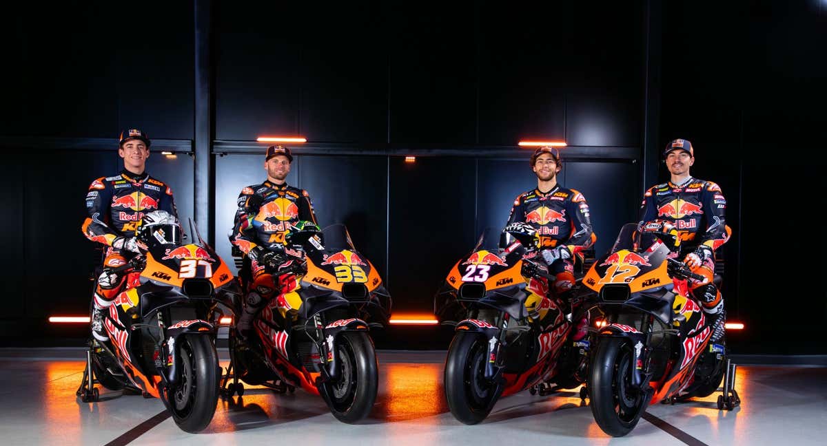 KTM presenta sus cuatro motos de 2025.