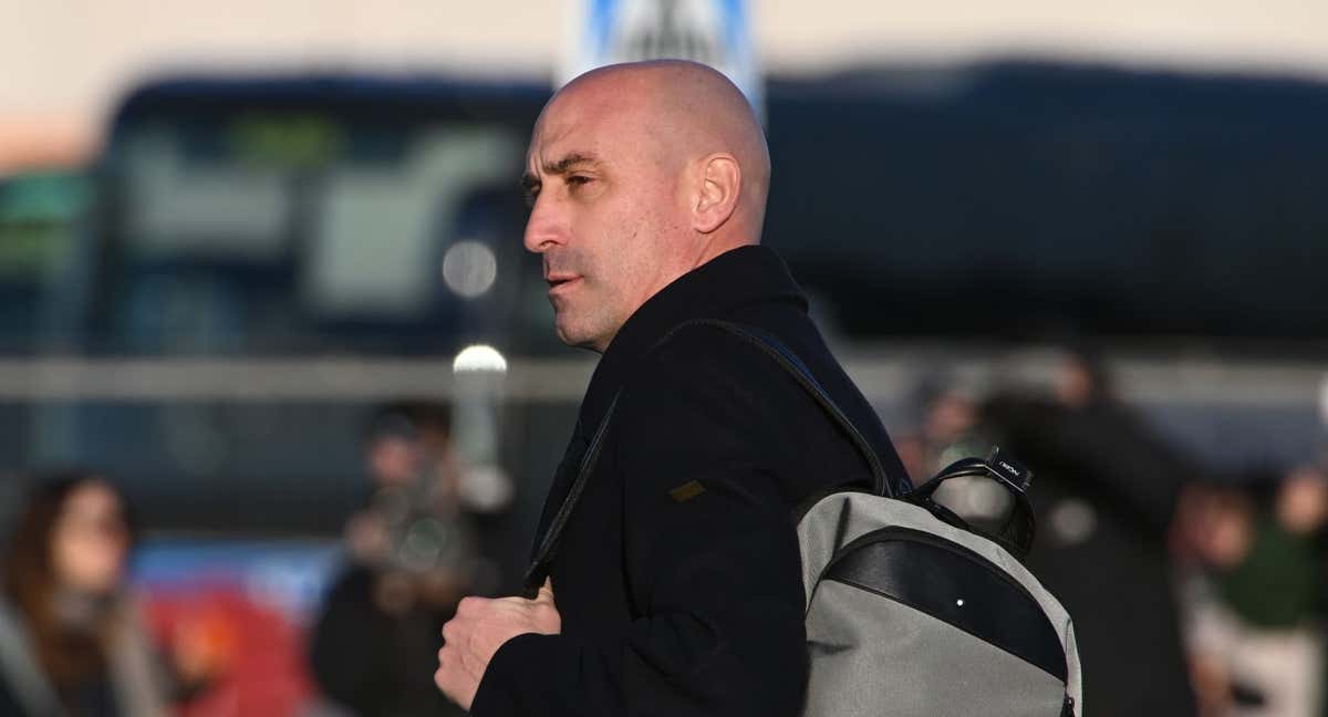 Luis Rubiales llegando a declarar./EFE