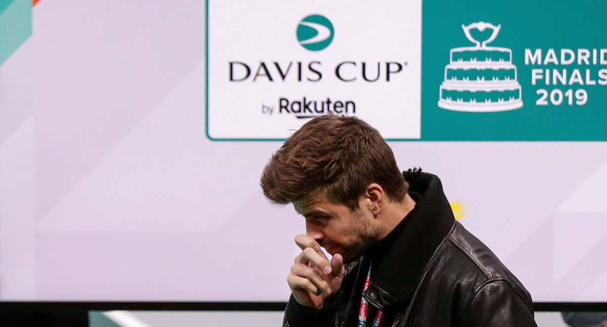 Gerard Piqué en la Copa Davis./EFE