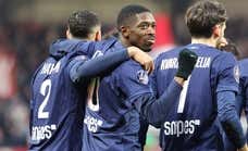 El PSG vence en el ensayo de la eliminatoria de Champions, con el segundo hat-trick de Dembélé en cuatro días