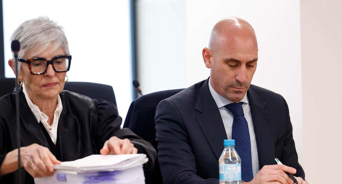 Luis Rubiales durante el juicio por el Caso Rubiales.