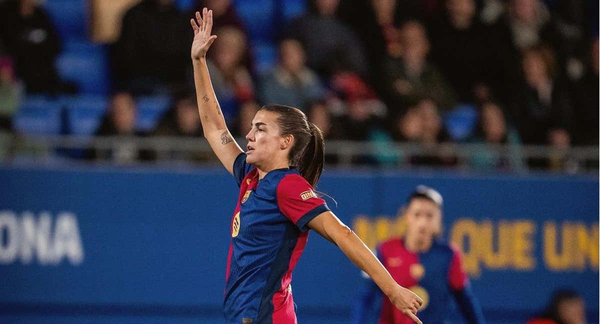 Patri Guijarro durante un partido. /FC BARCELONA FEMENI