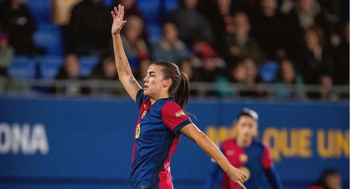 Patri Guijarro durante un partido.