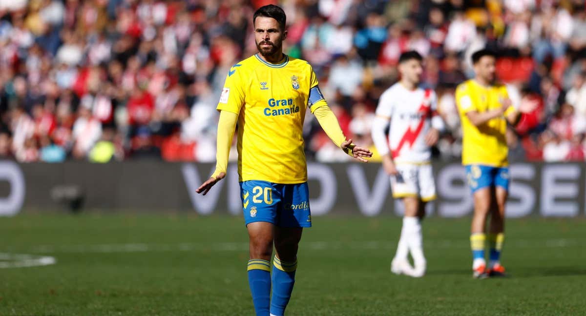 Kirian, durante un partido con Las Palmas. /EFE