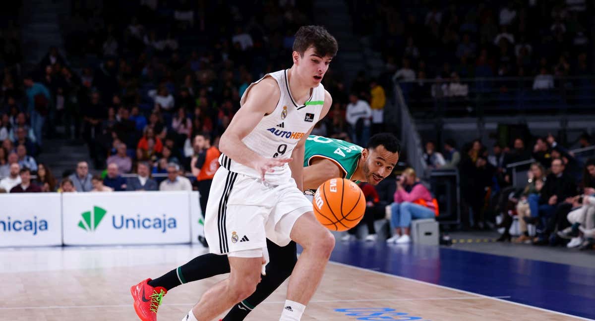 Hugo González durante un partido ante el Joventut./AFP