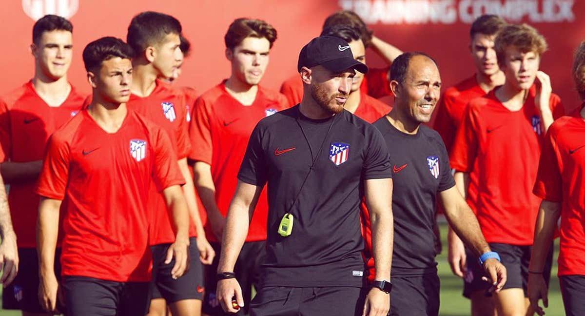 Carlos González durante su etapa en el club madrileño. /@carlosgonjuarez