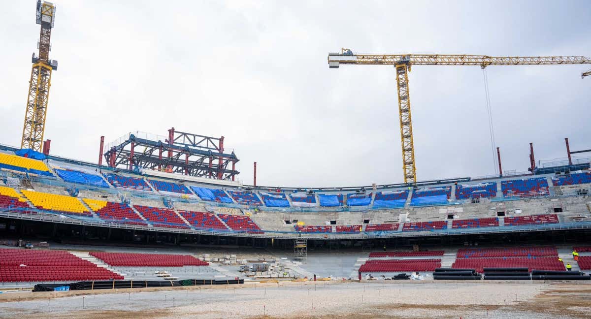 Las obras del Spotify Camp Nou siguen su curso. /@FCBarcelona