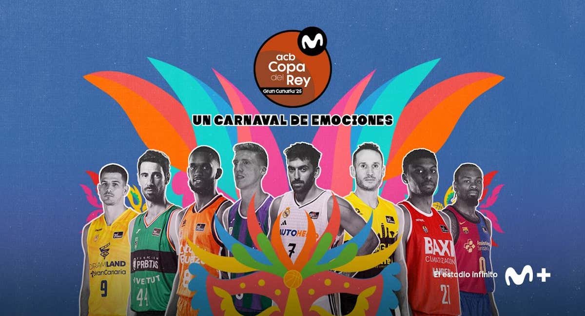 Imagen promocional de la Copa del Rey de baloncesto en Movistar Plus./MOVISTAR PLUS