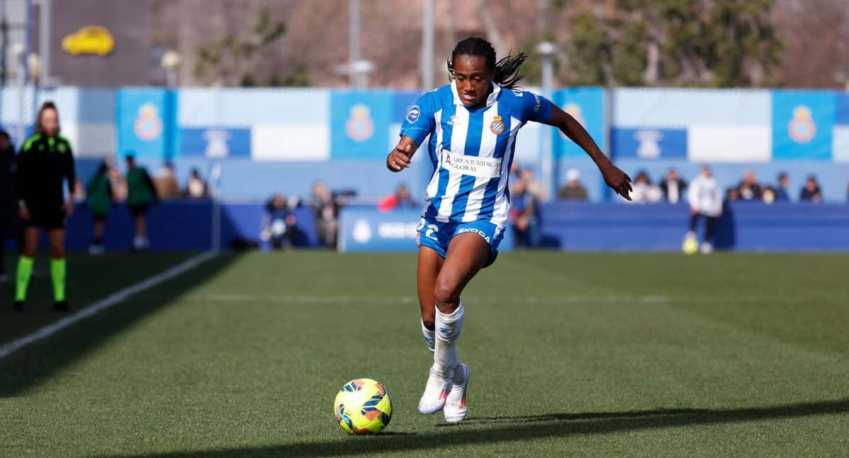 Daniela Caracas, ante el FC Barcelona. /RCDE