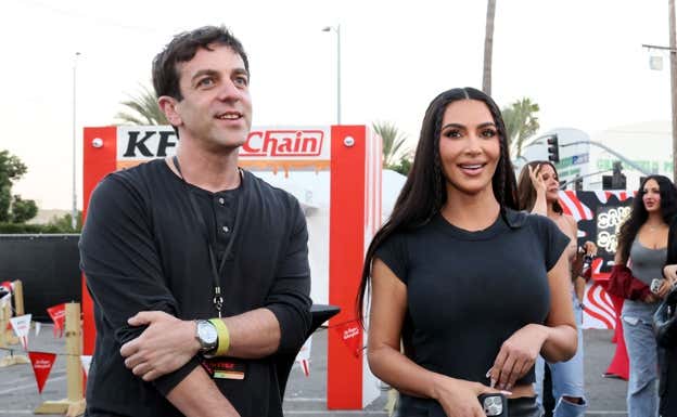Kim Kardashian en un acto publicitario. AFP