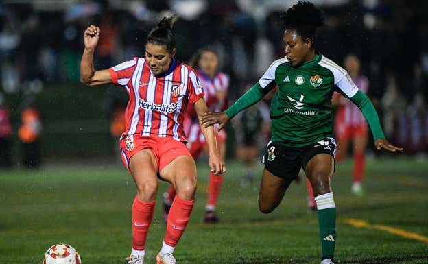 Las jugadoras durante el encuentro.  RFEF