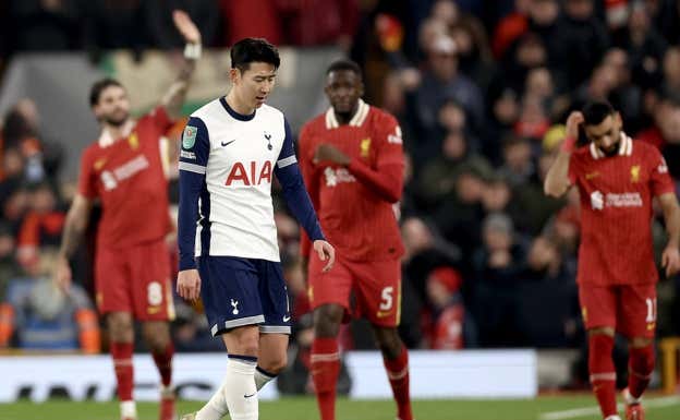 Heung-min Son, en el último partido contra el Liverpool. EFE