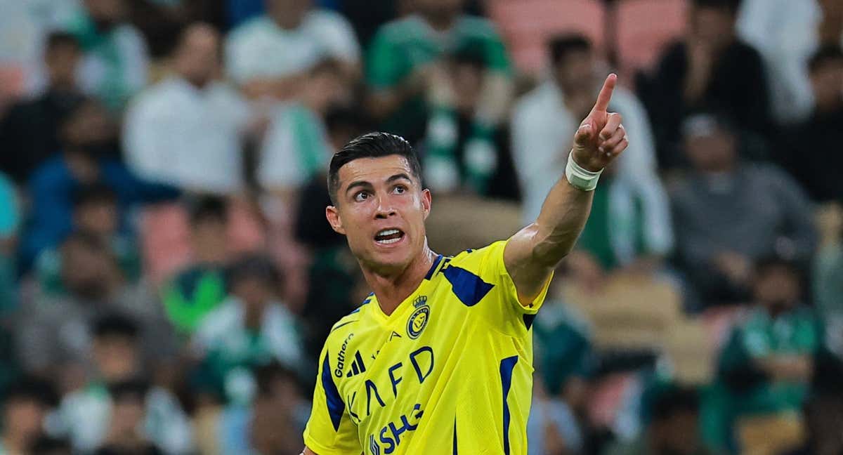 Cristiano Ronaldo en su partido ante el Al Ahli. /REUTERS/Stringer