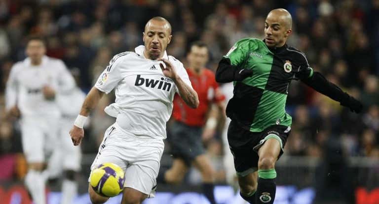 Julien Faubert con el Real Madrid (2009).