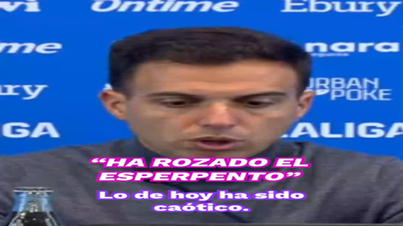 Borja Jiménez se queja del VAR después de lo ocurrido en Butarque