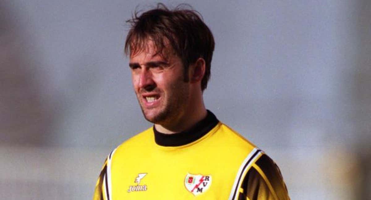 Julen Lopetegui, portero del FC Barcelona y del Rayo Vallecano. /GETTY