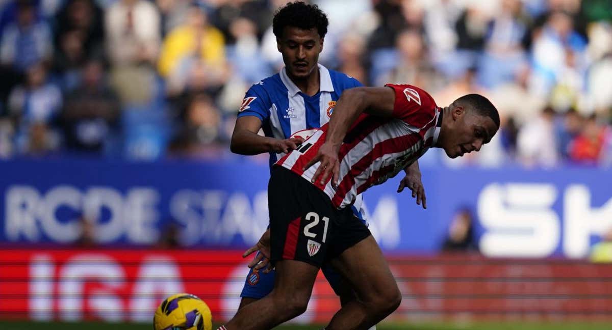 Maroan con Omar. /RCDE / Carlos Mira