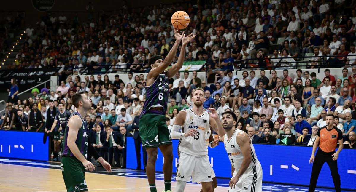 Real Madrid y Unicaja en un partido esta temporada./Nacho García