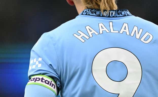 Erling Haaland fue elegido capitán del City este fin de semana. @ManCity