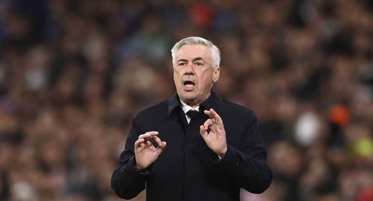 Ancelotti, en el Bernabéu.