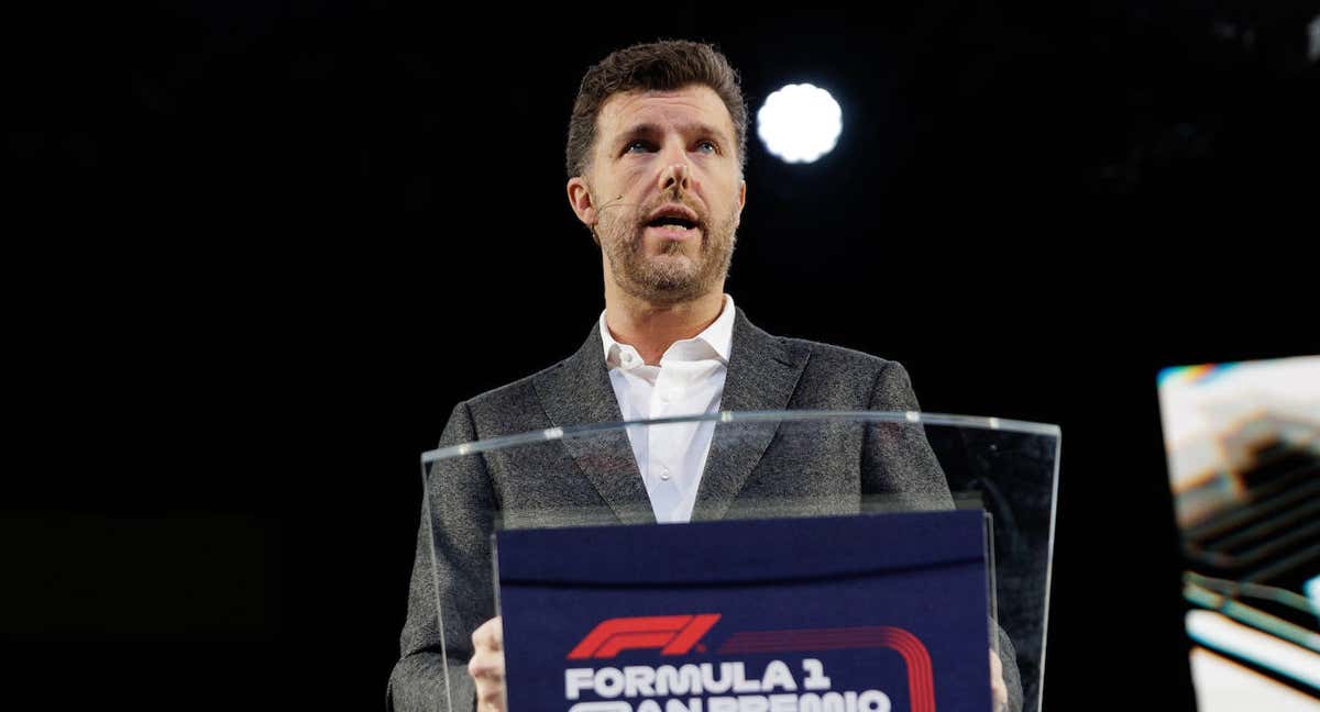 Jarno Zarfelli, CEO de Dromo, durante una reunión por el GP de Madrid.