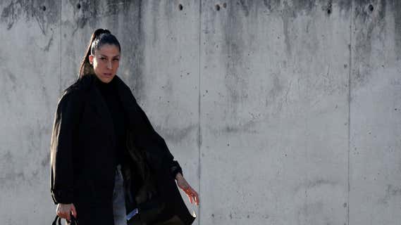 Jenni Hermoso, en la salida de los juzgados./REUTERS
