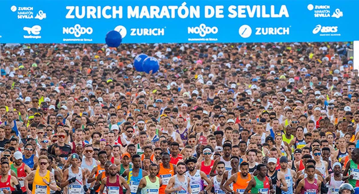 La edición 2025 del Maratón de Sevilla tiene récord de inscritos: 14.000.  /RRSS ZURICH MARATON SEVILLA 2025