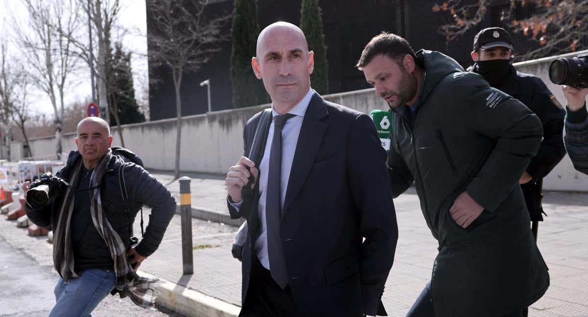 Luis Rubiales, a la salida del juzgado. /EFE