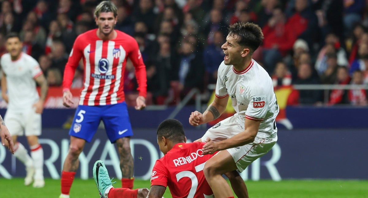 Instante de un Atlético de Madrid - Athletic Club de la pasada temporada.