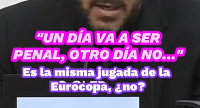 Simeone comparó la mano de Cucurella en la Eurocopa con el penalti no pitado en Mestalla.