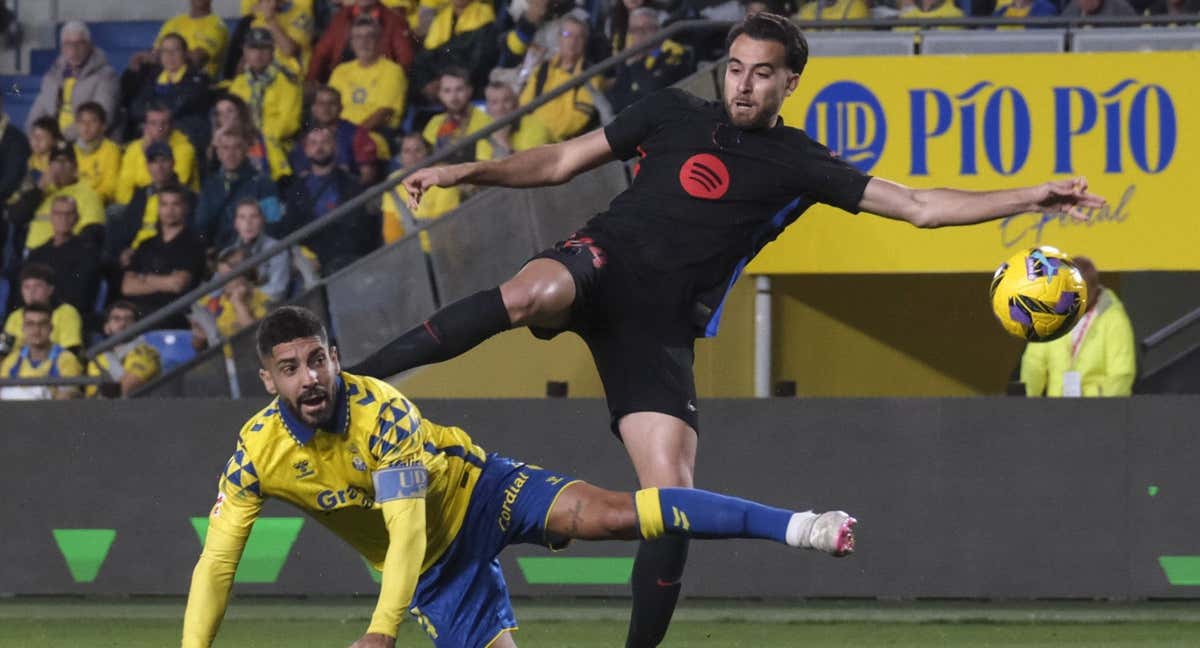 Eric García en una acción del partido ante la UD Las Palmas. /EFE