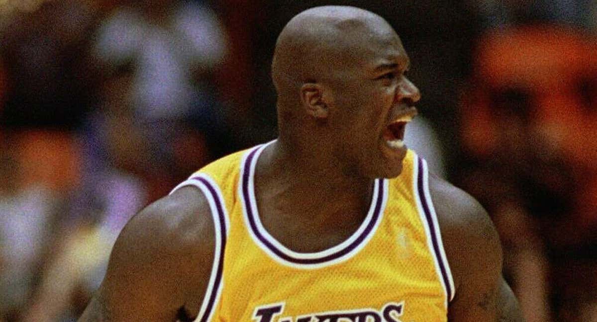 Shaquille O'Neal en su etapa con los Lakers./AP