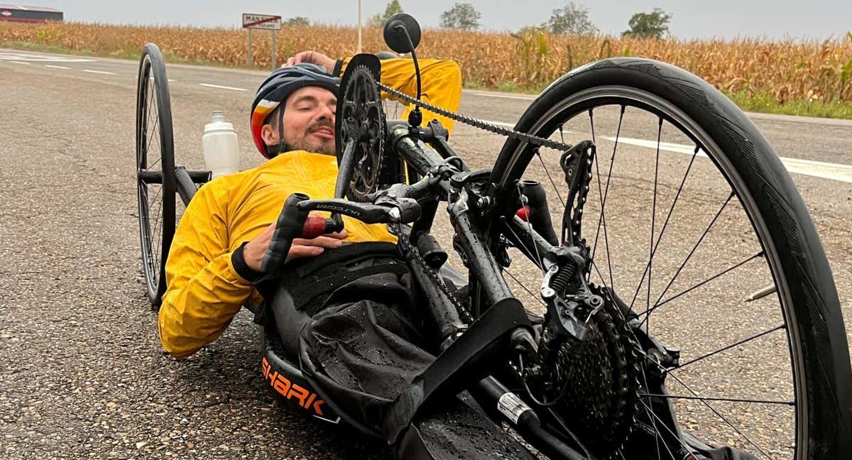 El handbiker y exbaloncestista Daniel Rodríguez.