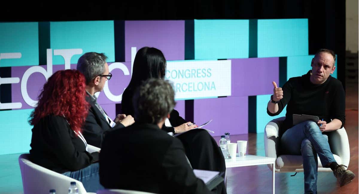 Jordi Bernabéu, en una de las conferencias que dio en el EdTech Congress de Barcelona. /ED TECH CONGRESS