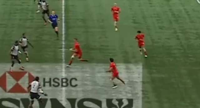 España ya es segunda del ranking mundial #HSBCSVNS tras ganar a Fiji con dos ensayos de Manu Moreno.